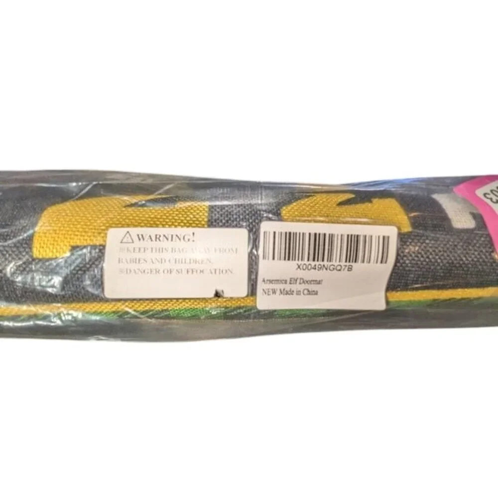 NEW Buddy The Elf Movie Quote No Cotton Headed Ninny Muggins Allowed Door Mat
